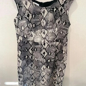 Elegant Snake Print Dress